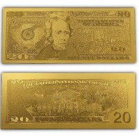 Золотая Банкнота 20$